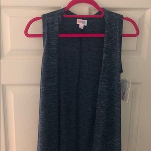 Medium blue/heathered sweater material Joy